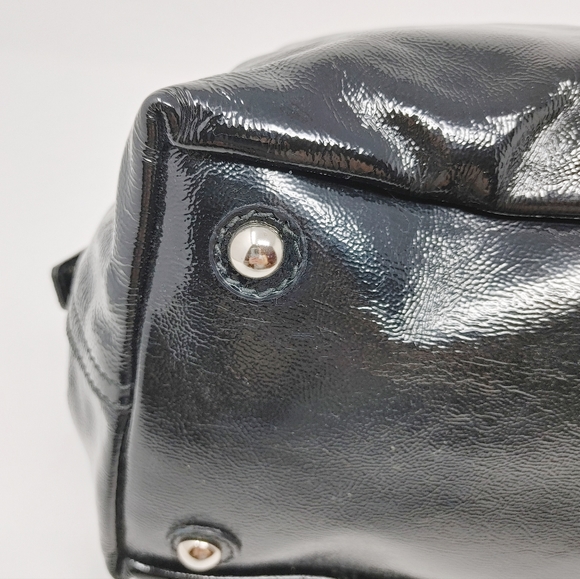 YSL Rive Gauche Authentic Small Patent Black Easy Y 2 Way Bag - Picture 6 of 13